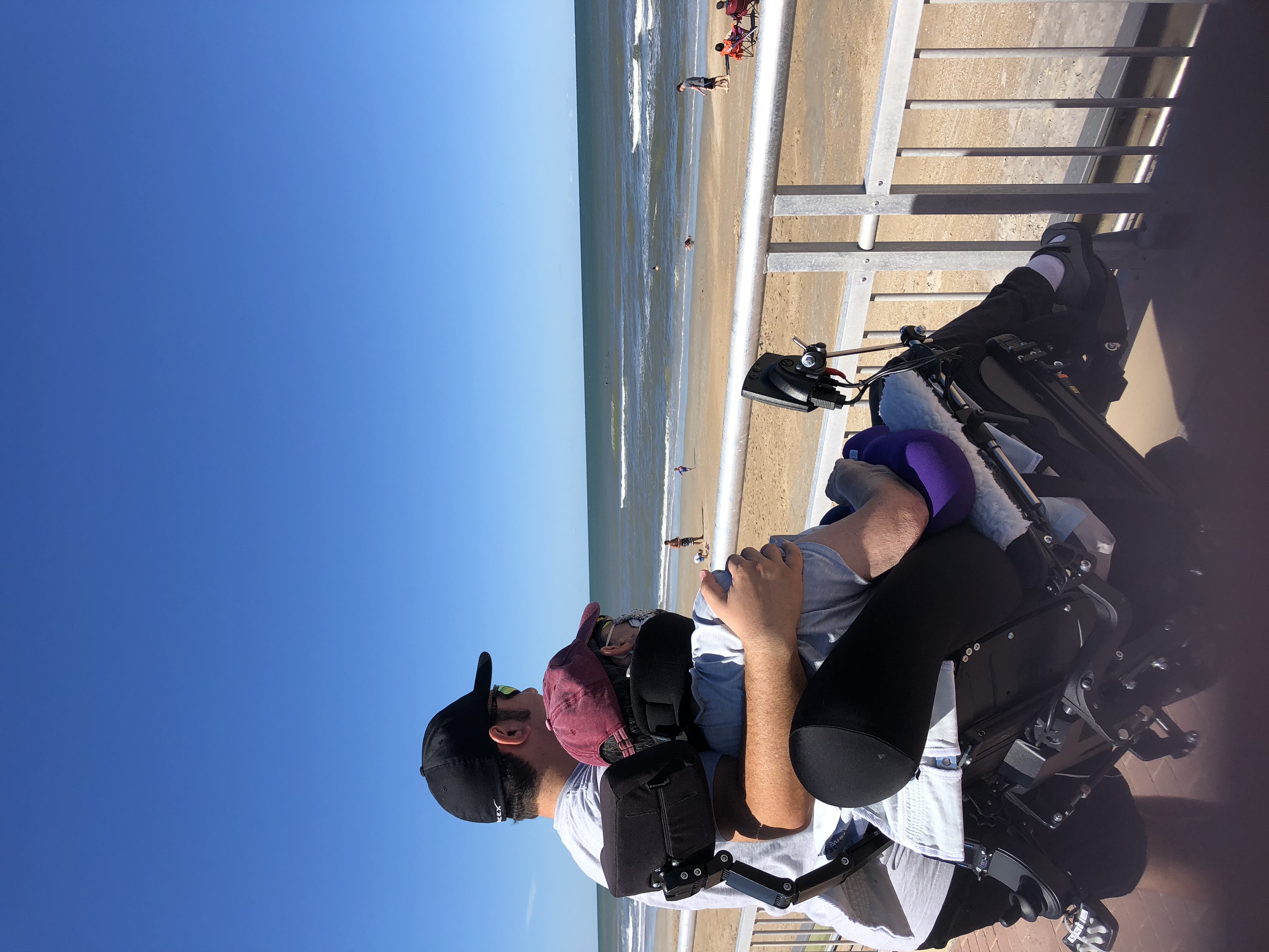 Mom and me at the beach.